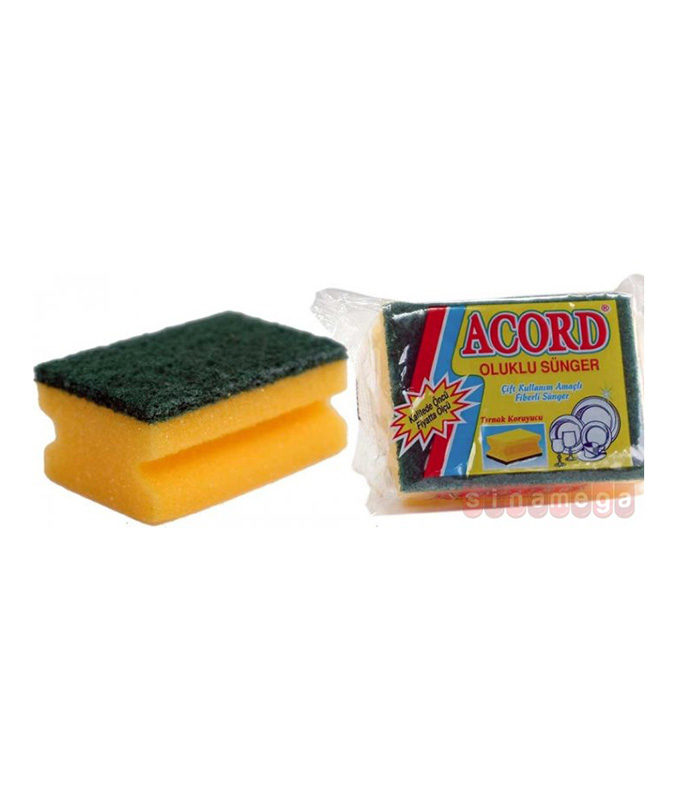 Acord Oluklu Bulaşık Süngeri Tekli Acord Oluklu Bulaşık Süngeri Tekli