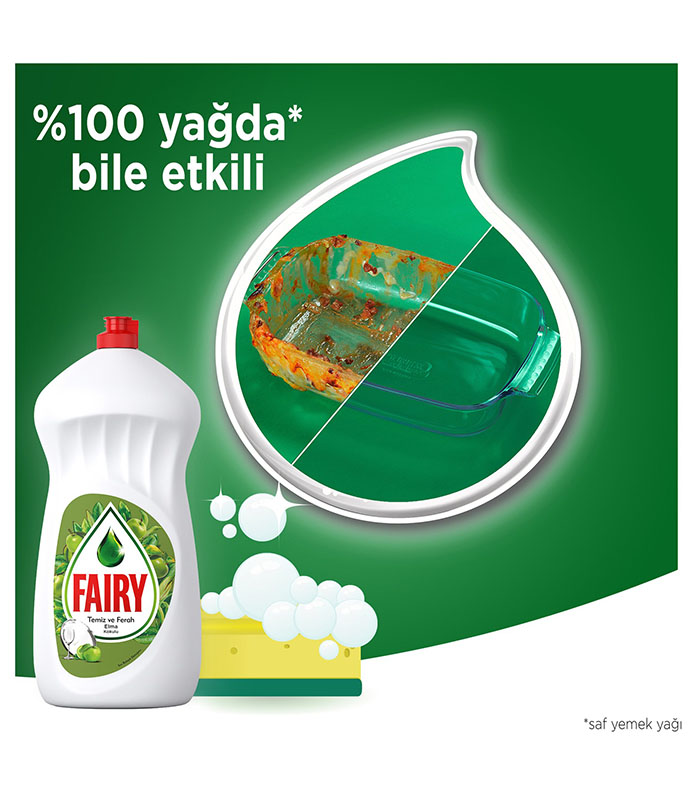 Fairy Sıvı Bulaşık Deterjanı Elma 1350 ml 4 Fairy Sıvı Bulaşık Deterjanı Elma 1350 ml
