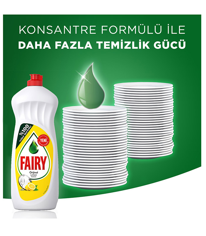 Fairy Sıvı Bulaşık Deterjanı Limon 1350 ml 2 Fairy Sıvı Bulaşık Deterjanı Limon 1350 ml