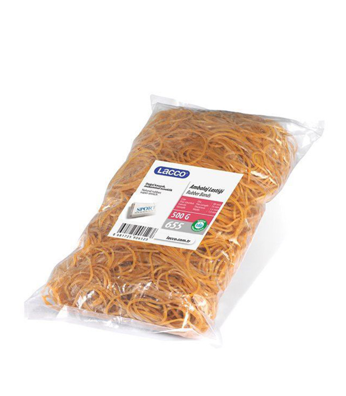 Lacco Ambalaj Paket Lastiği - Midi - 500 Gr. 0 Kauçuk Lacco Ambalaj Paket Lastiği - Midi - 500 Gr. 0 Kauçuk