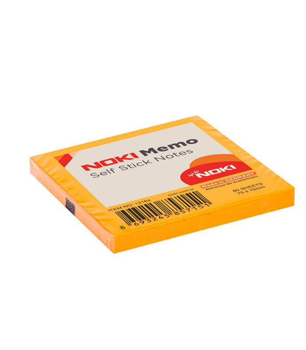Memo Yapışkanlı Not Kağıdı Turuncu 80 Yaprak 12164 Noki