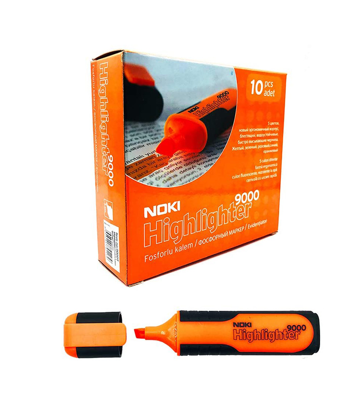 Noki Fosforlu Kalem Turuncu 9000T Paket 10 'lu Noki Fosforlu Kalem Turuncu 9000T Paket 10 'lu
