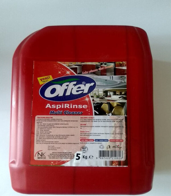 Offer Aspirinse 5Lt leke çıkartma