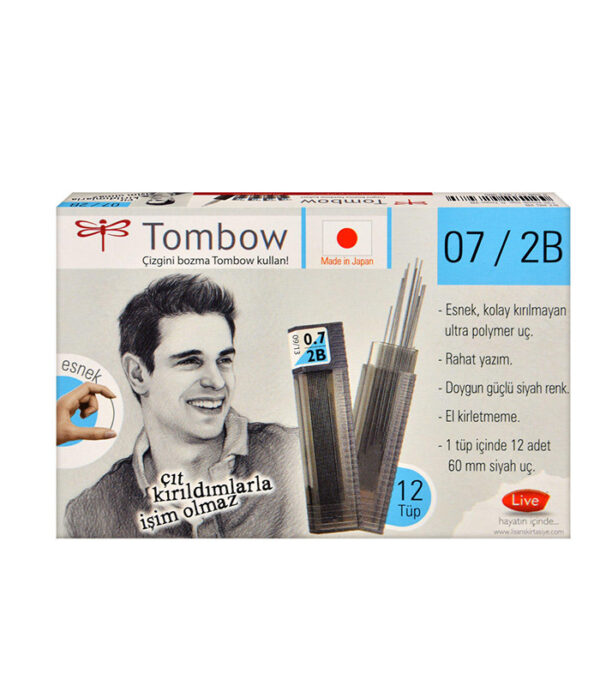 Tombow 0.7 mm 2B Kalem Ucu 12'li Paket